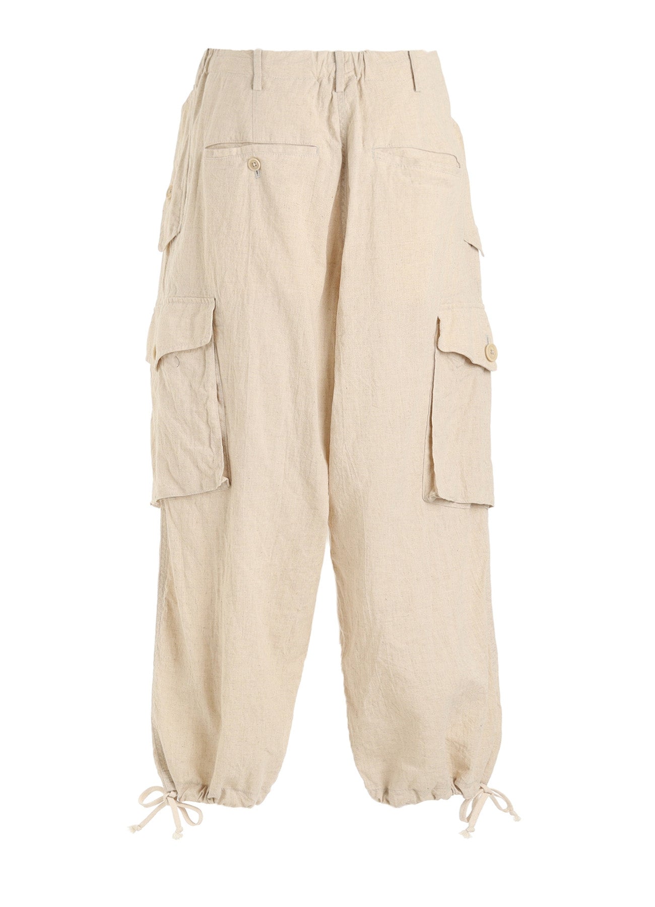 Cotton-Linen Poplin CARGO PANTS – THE SHOP YOHJI YAMAMOTO