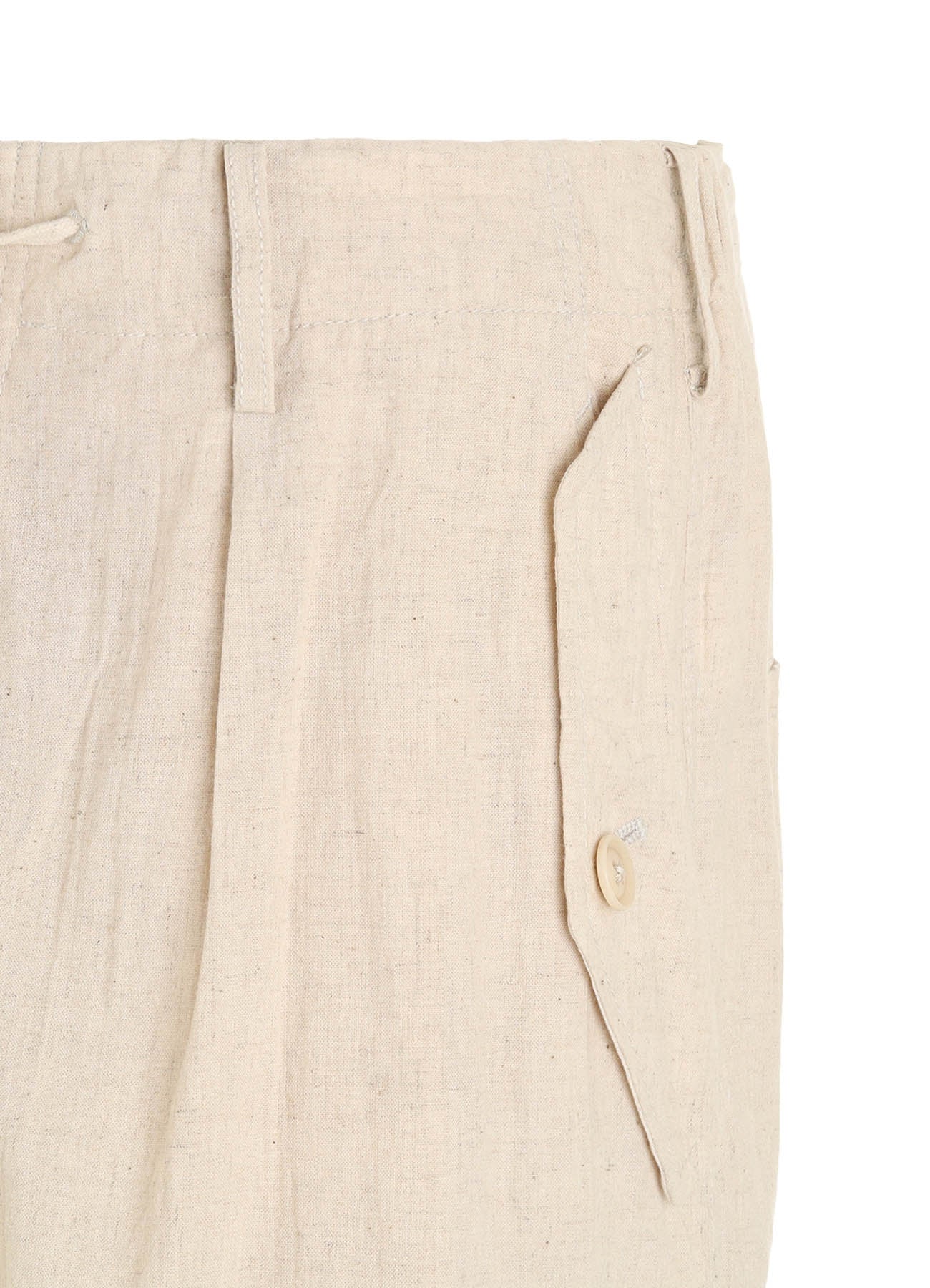 Cotton-Linen Poplin CARGO PANTS