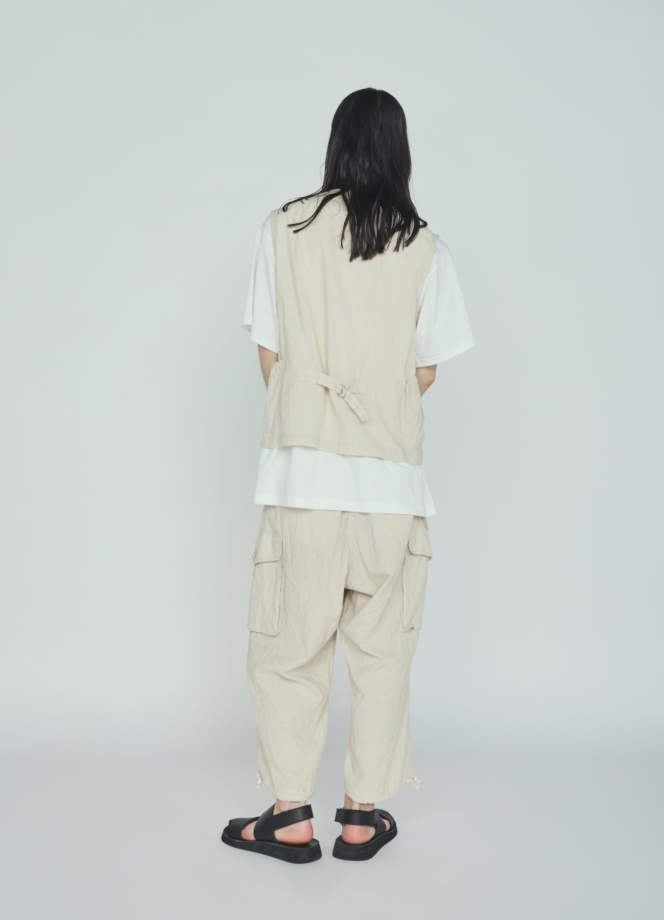 Cotton-Linen Poplin CARGO PANTS – THE SHOP YOHJI YAMAMOTO