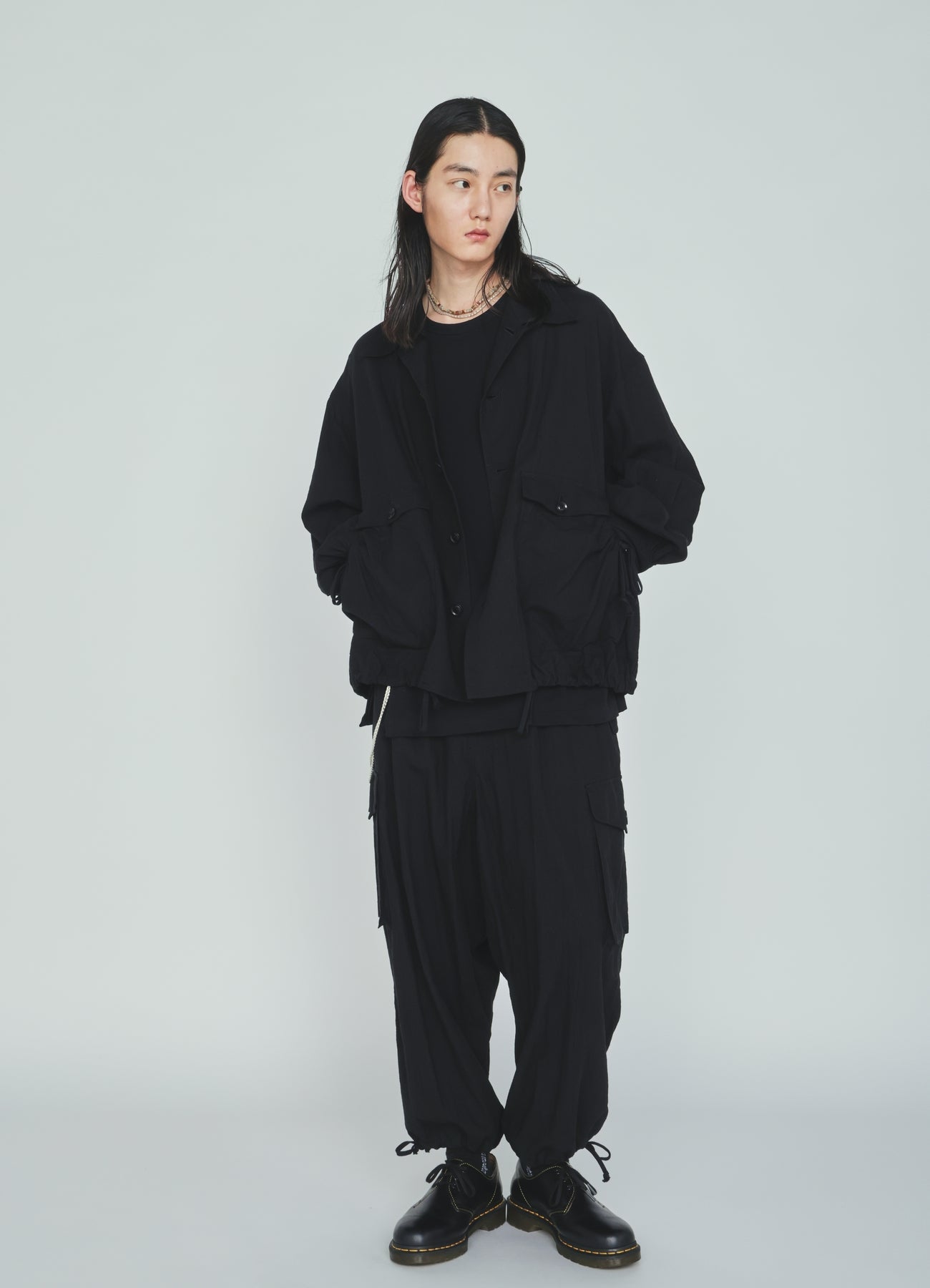 Cotton-Linen Poplin CARGO PANTS