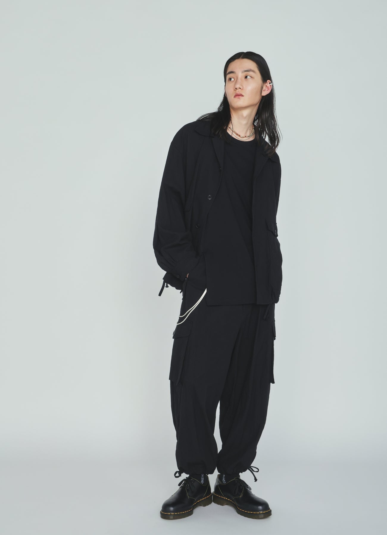 Cotton-Linen Poplin CARGO PANTS