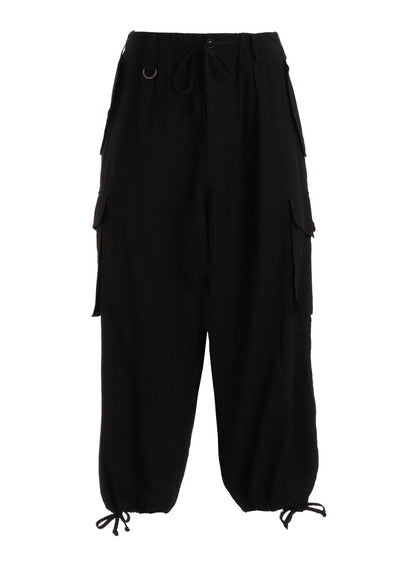 Cotton-Linen Poplin CARGO PANTS