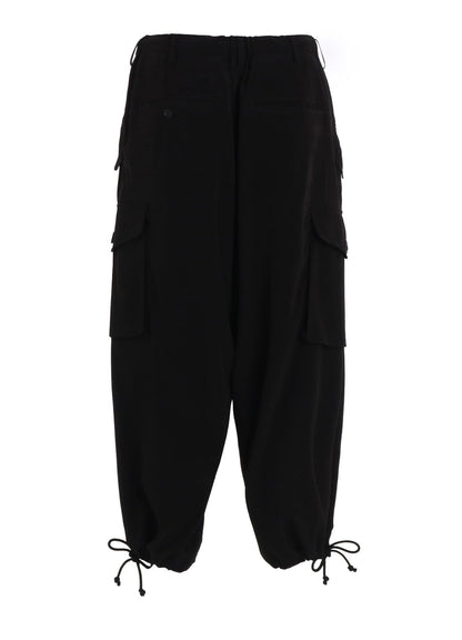 CREPE de CHINE CARGO PANTS