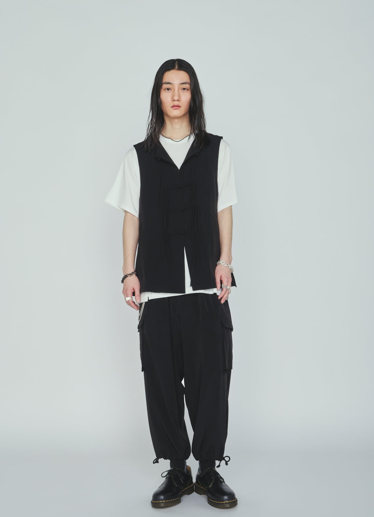 CREPE de CHINE CARGO PANTS
