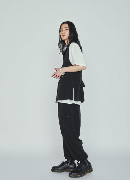 CREPE de CHINE CARGO PANTS