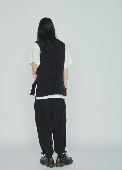 CREPE de CHINE CARGO PANTS