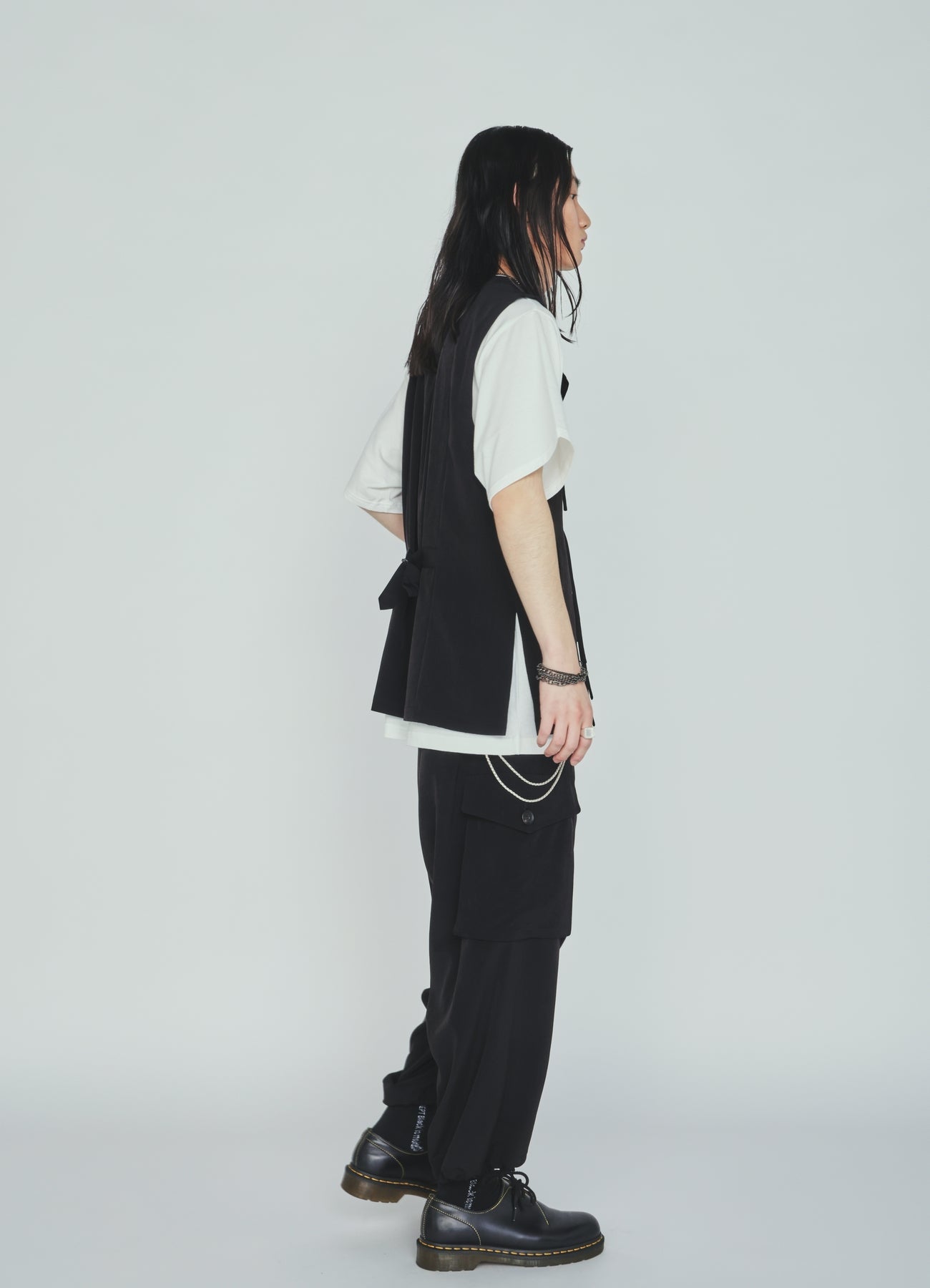 CREPE de CHINE CARGO PANTS