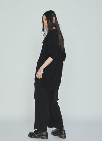 CREPE de CHINE CARGO PANTS