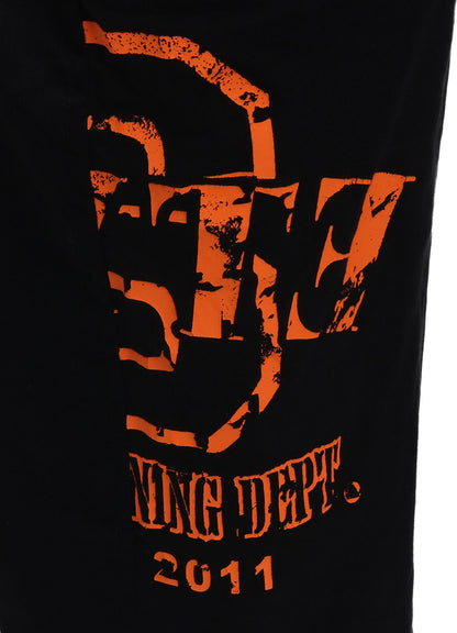 PRINTED PATCHWORK COTTON TWILL 2-TUCK PANTS