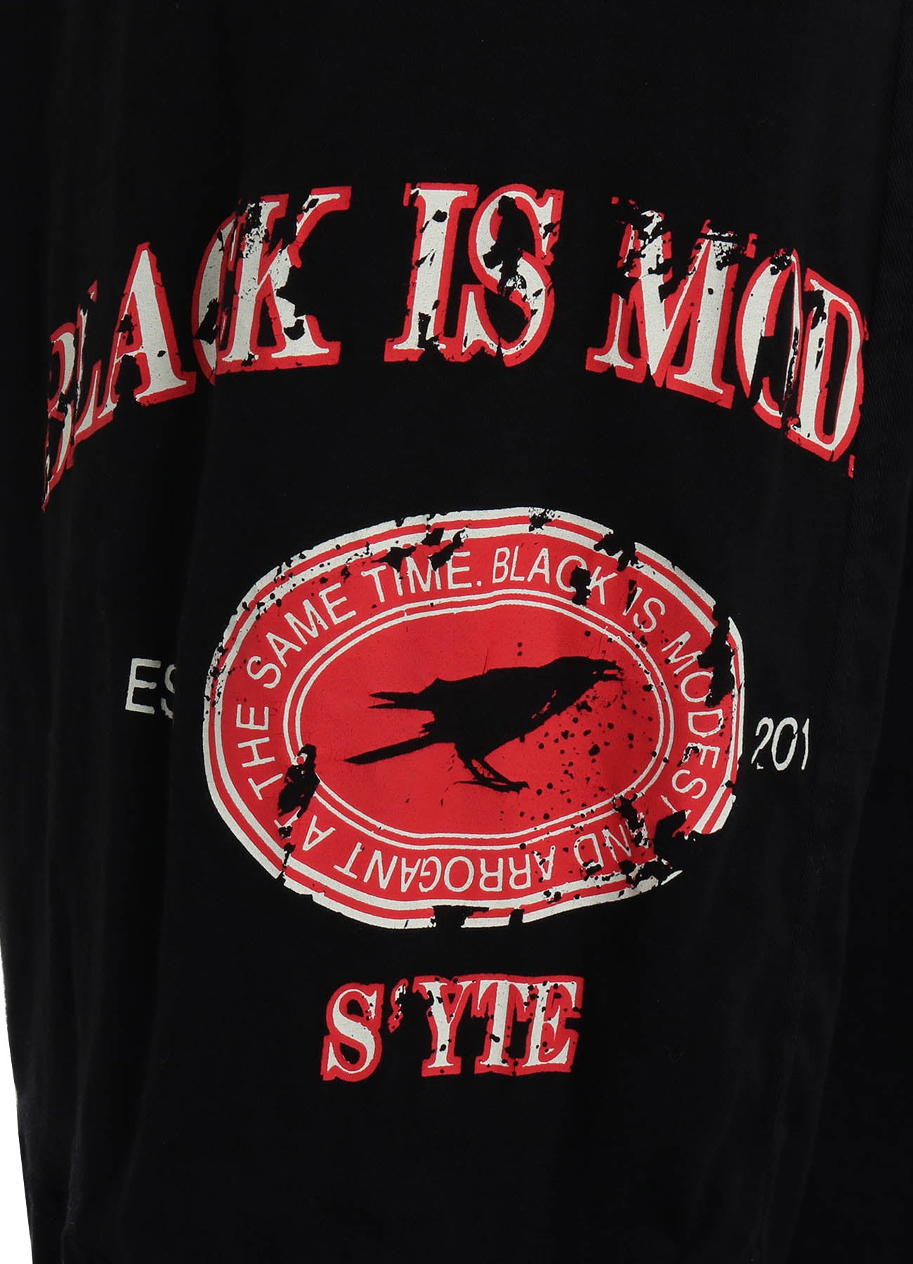 PRINTED PATCHWORK COTTON TWILL 2-TUCK PANTS