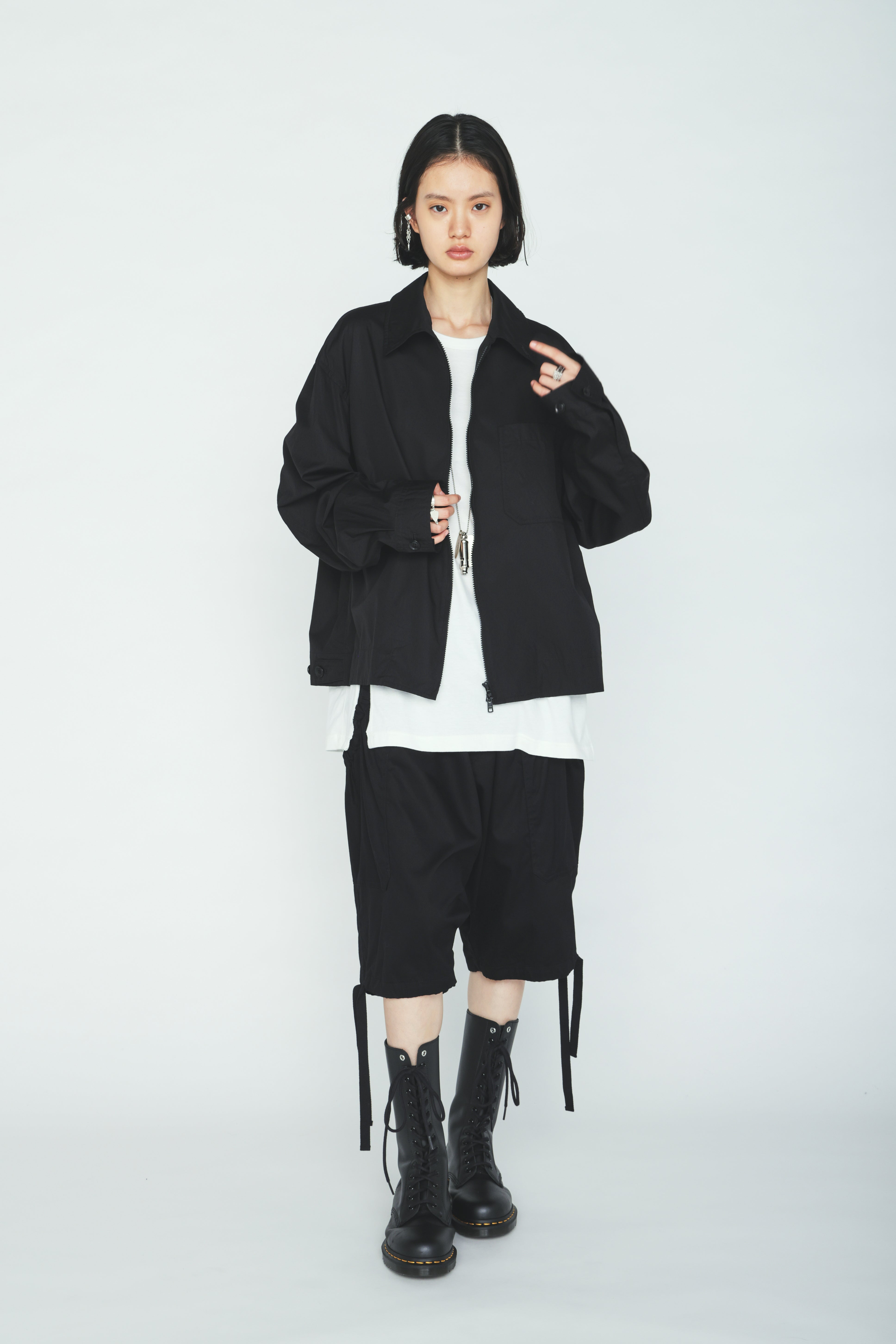 COTTON TWILL GATHERED POCKET SHORT PANTS – THE SHOP YOHJI YAMAMOTO