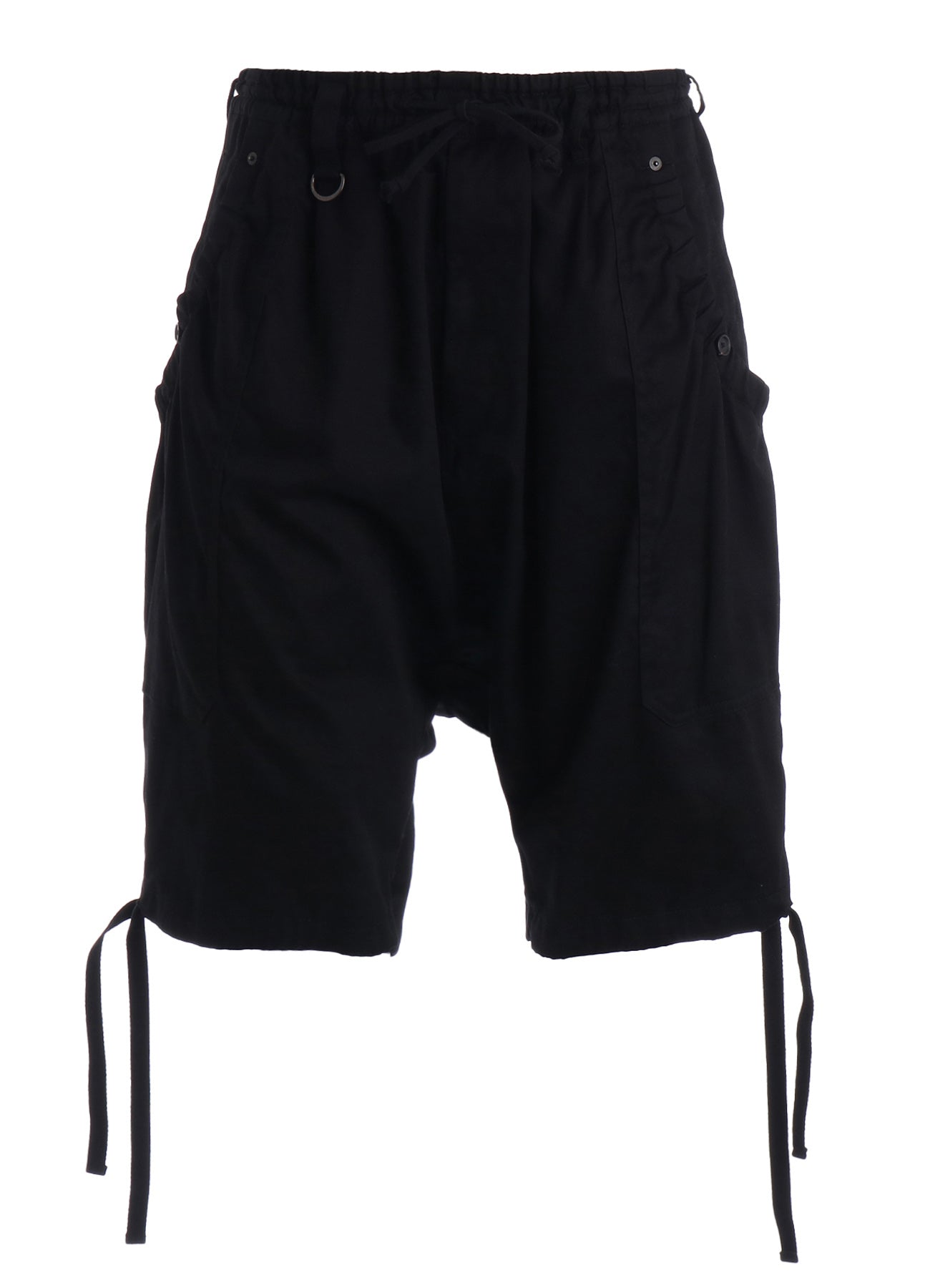 COTTON TWILL GATHERED POCKET SHORT PANTS