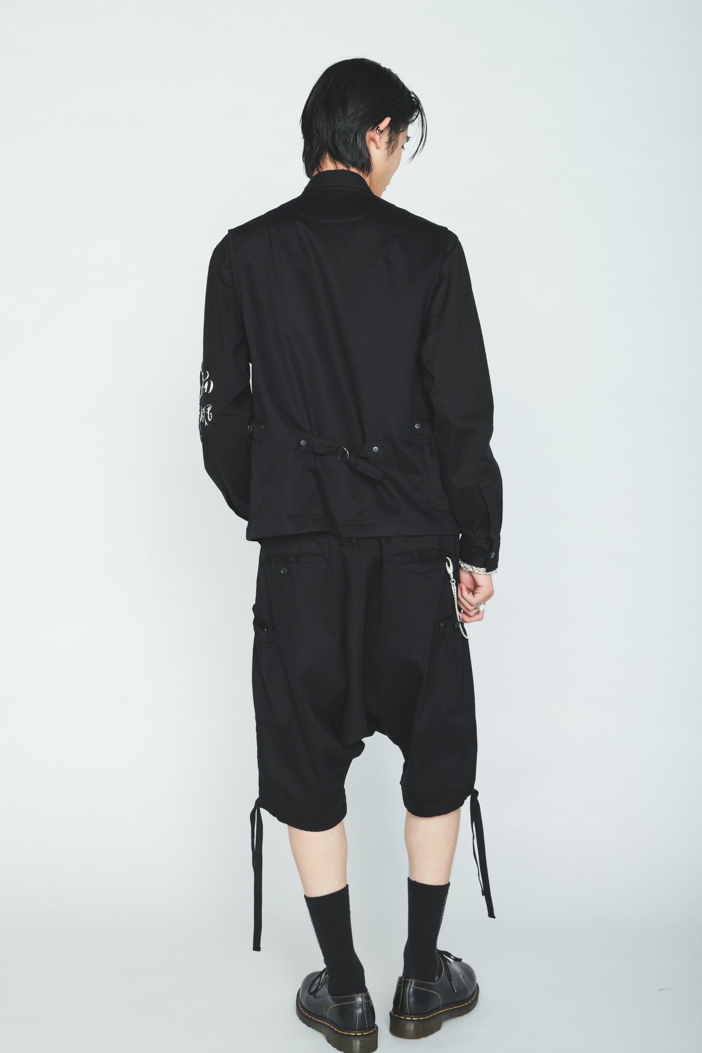 COTTON TWILL GATHERED POCKET SHORT PANTS