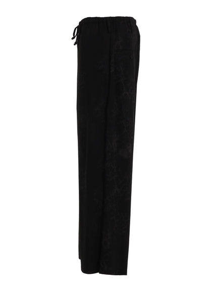 RAYON “Y” LETTER AND SUN‑MOON PRINT DRAWSTRING PANTS