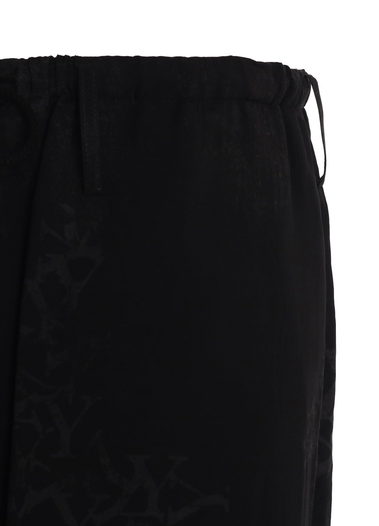 RAYON “Y” LETTER AND SUN‑MOON PRINT DRAWSTRING PANTS