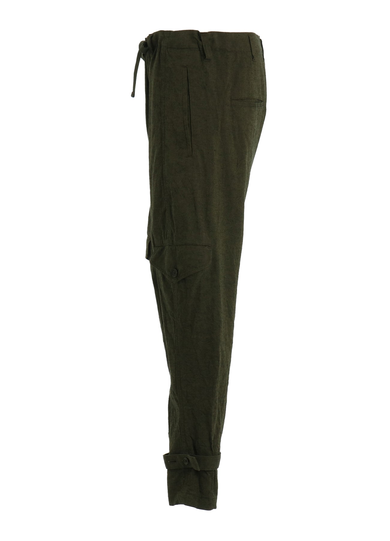 COTTON/LINEN CANVAS SOFRON BELTED HEM TAPERED PANTS – THE SHOP