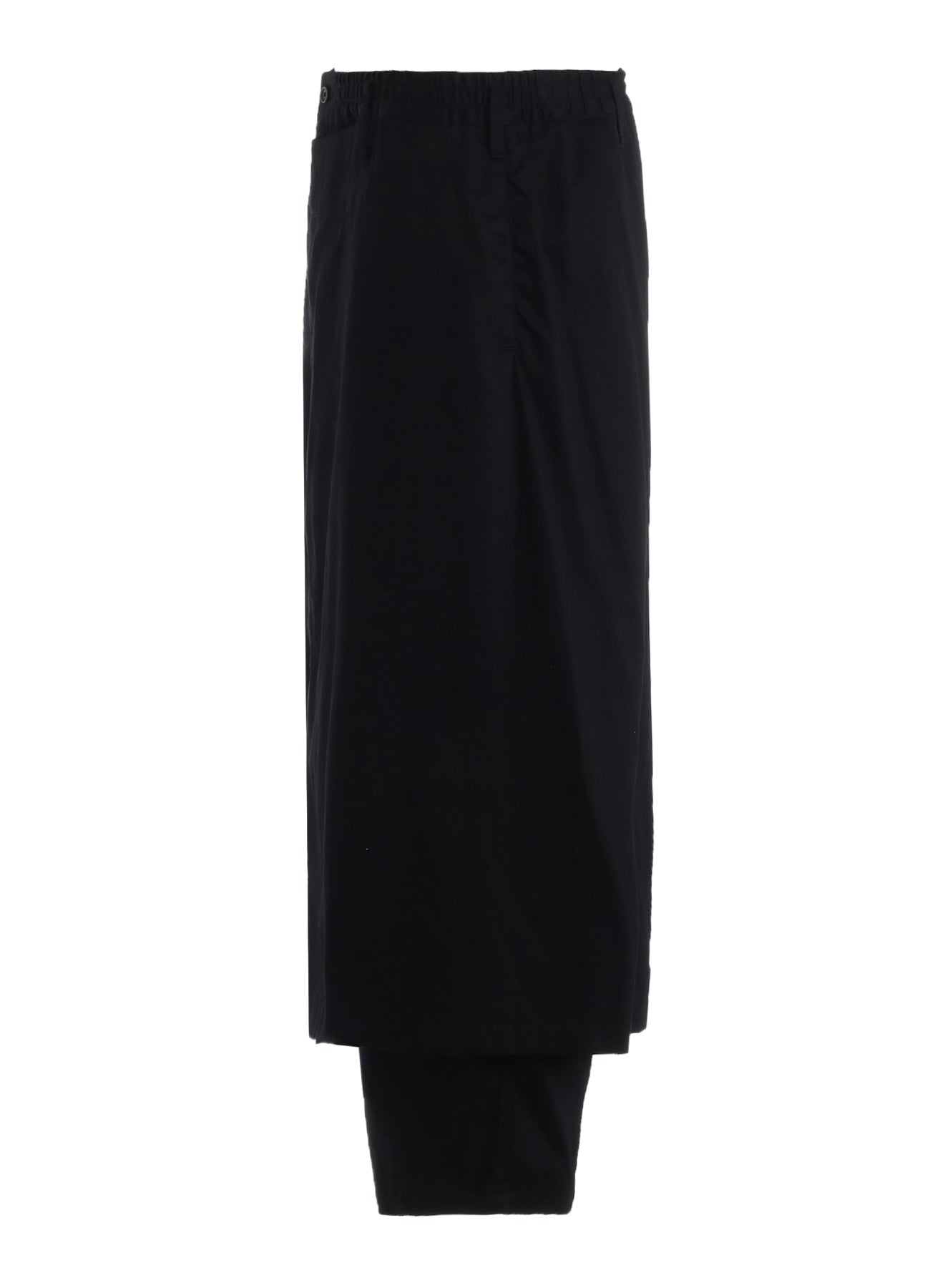 パンツ Yohji Yamamoto Wide Wrap Pants Yohji Yamamoto NOIR Wool Gabardine Front Wrap Pants Black 1 (K-133232)