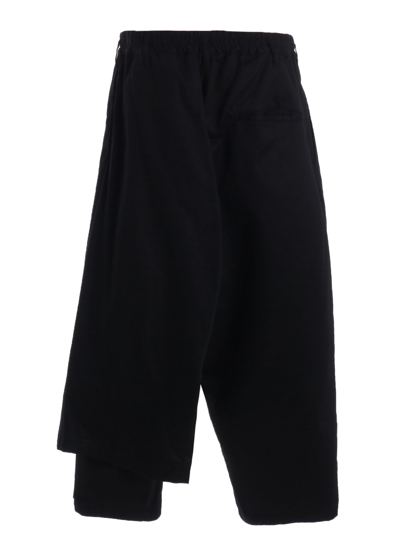 COTTON TWILL GATHERED POCKET WRAP PANTS – THE SHOP YOHJI YAMAMOTO