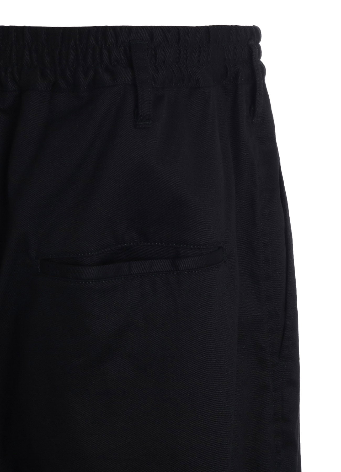 COTTON TWILL GATHERED POCKET WRAP PANTS – THE SHOP YOHJI YAMAMOTO