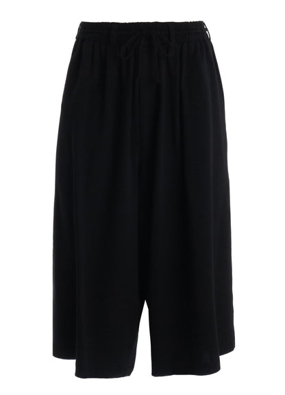 40/1 COTTON GAUZE FLEECE CULOTTE PANTS