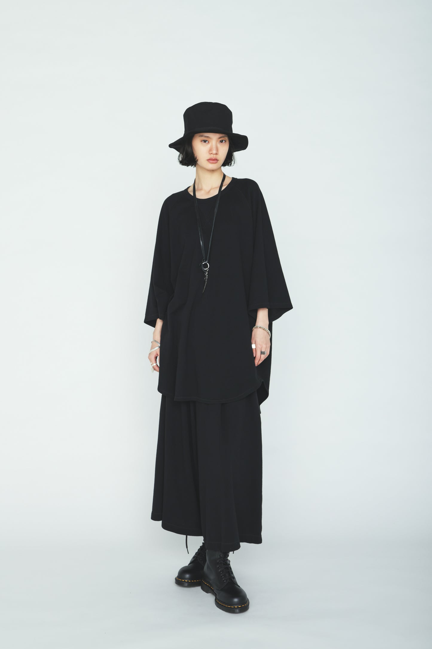 40/1 COTTON GAUZE FLEECE CULOTTE PANTS