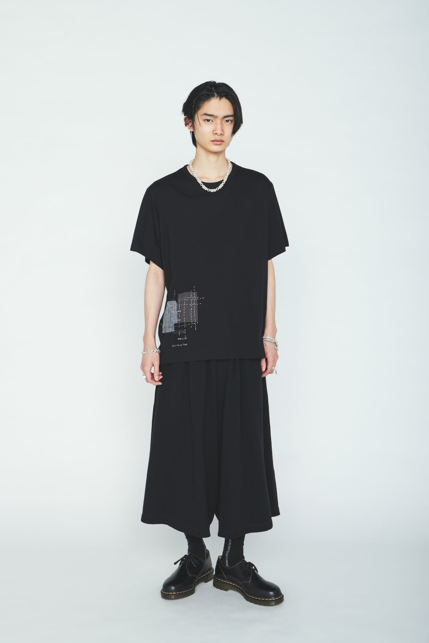 40/1 COTTON GAUZE FLEECE CULOTTE PANTS