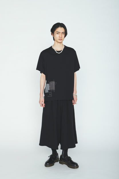 40/1 COTTON GAUZE FLEECE CULOTTE PANTS