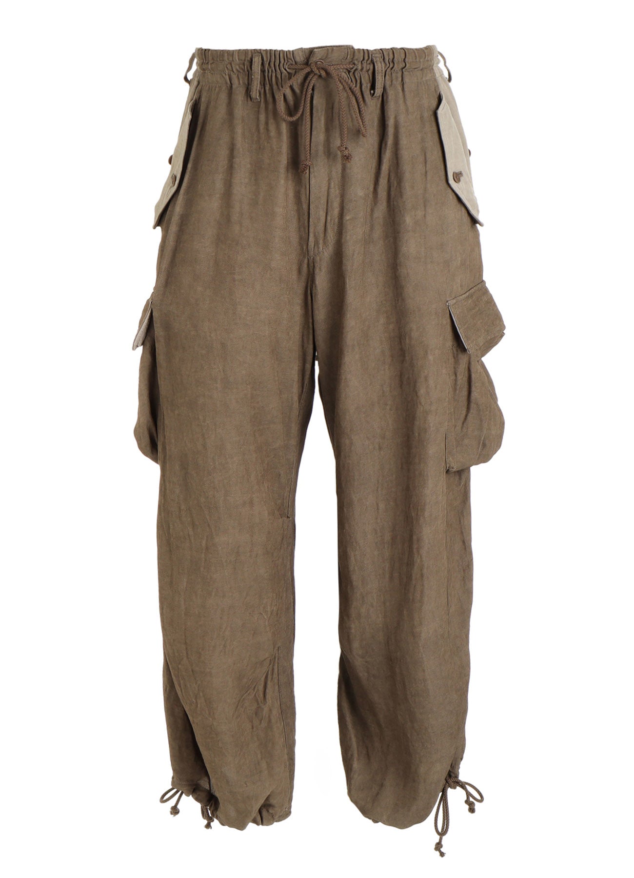 VIS/LI TWILL PIGMENT PRINT KNEE-TUCK CARGO PANTS – THE SHOP YOHJI