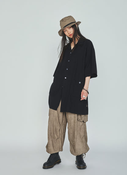 VIS/LI TWILL PIGMENT PRINT KNEE-TUCK CARGO PANTS