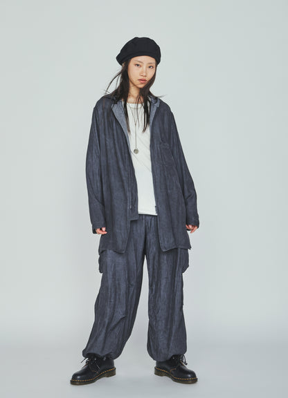 VIS/LI TWILL PIGMENT PRINT KNEE-TUCK CARGO PANTS