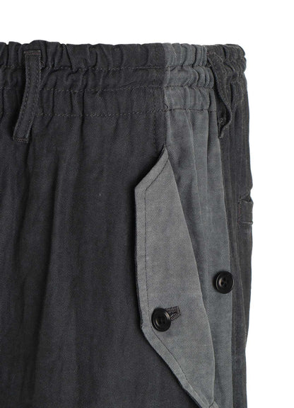 VIS/LI TWILL PIGMENT PRINT KNEE-TUCK CARGO PANTS