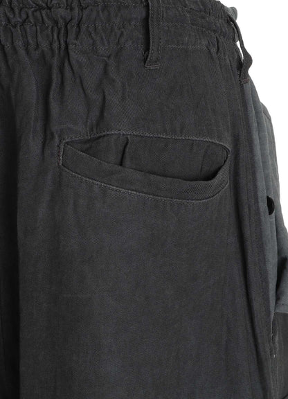 VIS/LI TWILL PIGMENT PRINT KNEE-TUCK CARGO PANTS