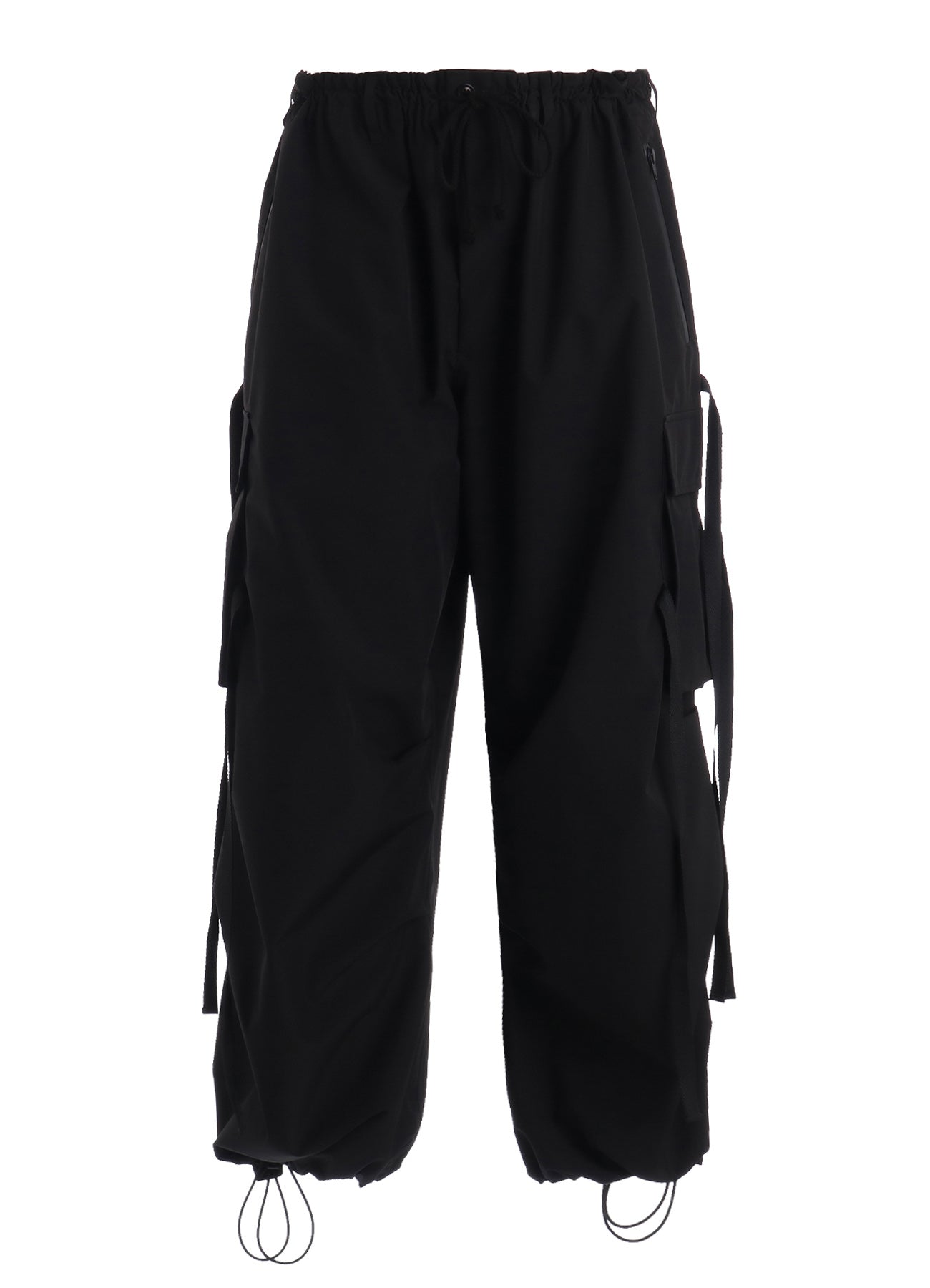 WATERPROOF TECH FABRIC STRAPPED TECHNO PANTS