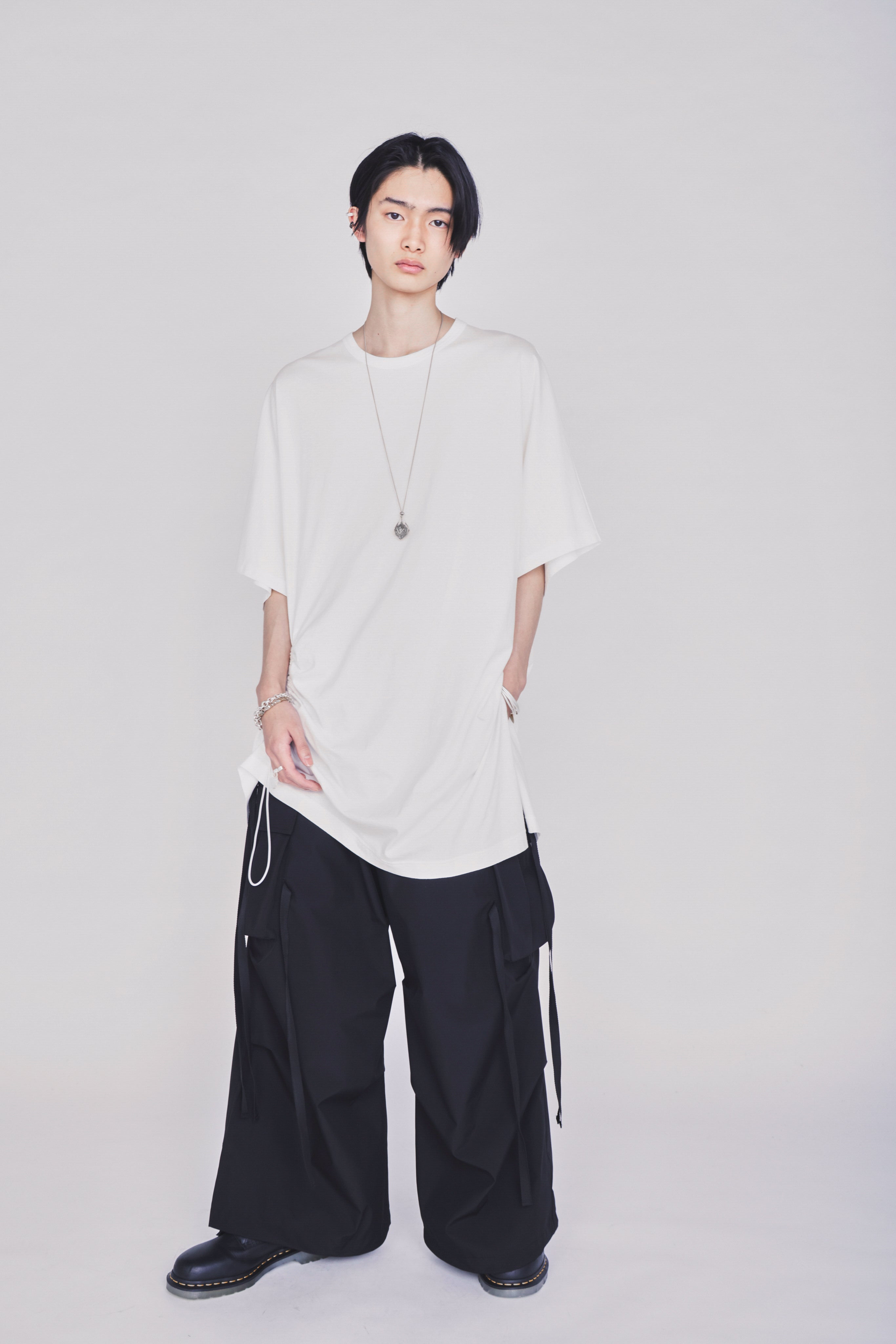WATERPROOF TECH FABRIC STRAPPED TECHNO PANTS – THE SHOP YOHJI YAMAMOTO