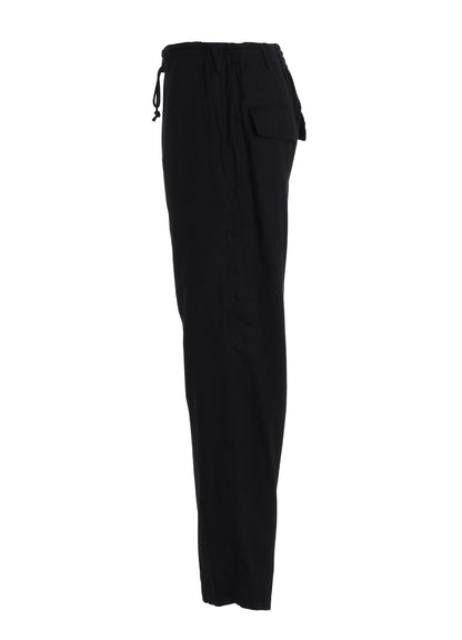 ORGANIC COTTON WASHER TAPERED PANTS WITH SASHIKO EMBROIDERY