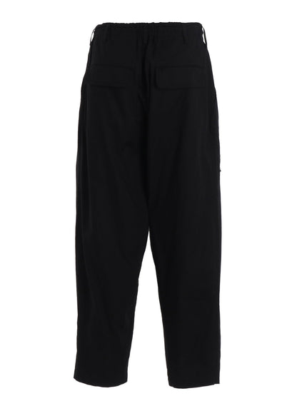 ORGANIC COTTON WASHER TAPERED PANTS WITH SASHIKO EMBROIDERY