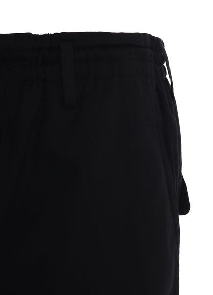 ORGANIC COTTON WASHER TAPERED PANTS WITH SASHIKO EMBROIDERY