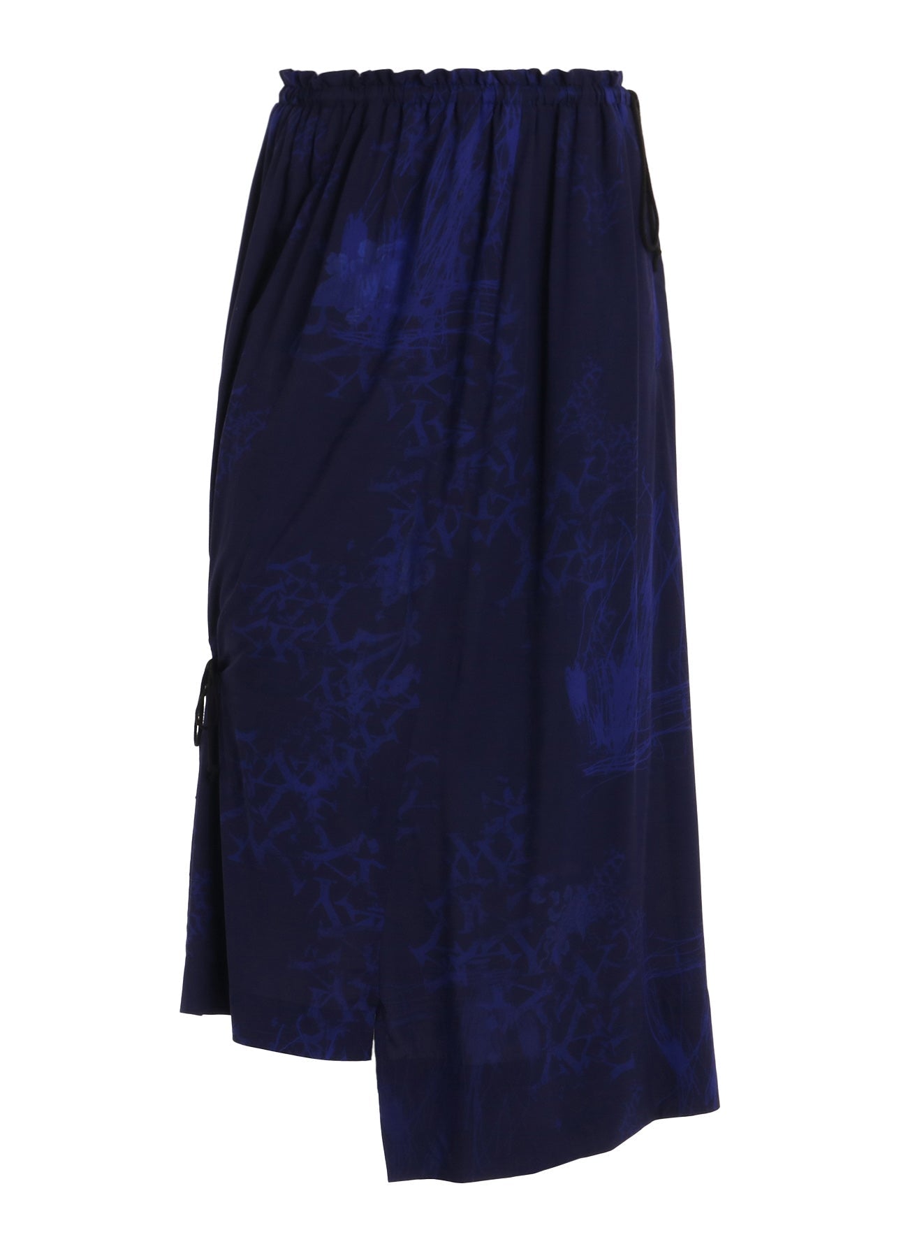 RAYON “Y” LETTER AND INDIAN MOTIF PRINT WRAP SKIRT