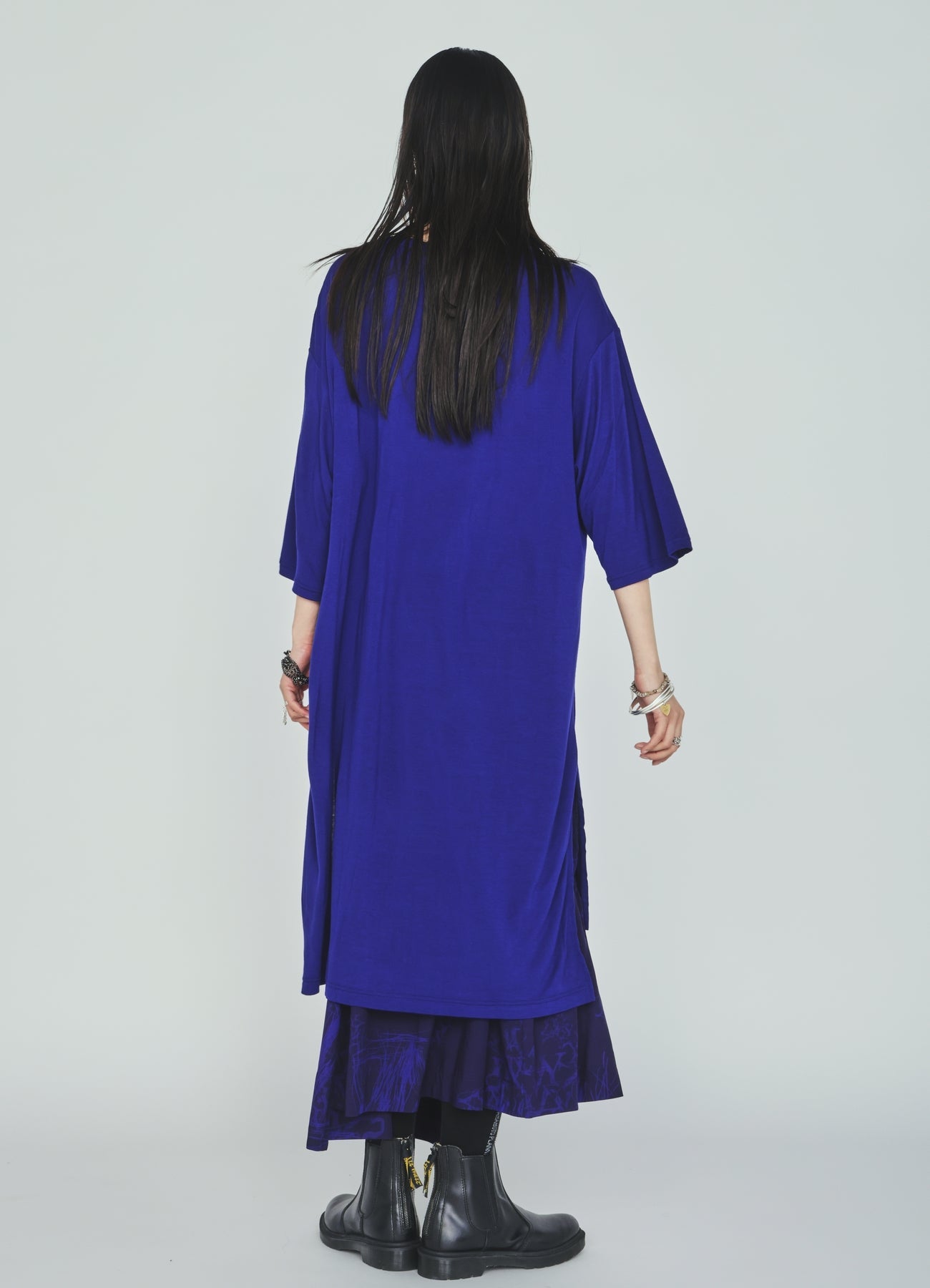 RAYON “Y” LETTER AND INDIAN MOTIF PRINT WRAP SKIRT