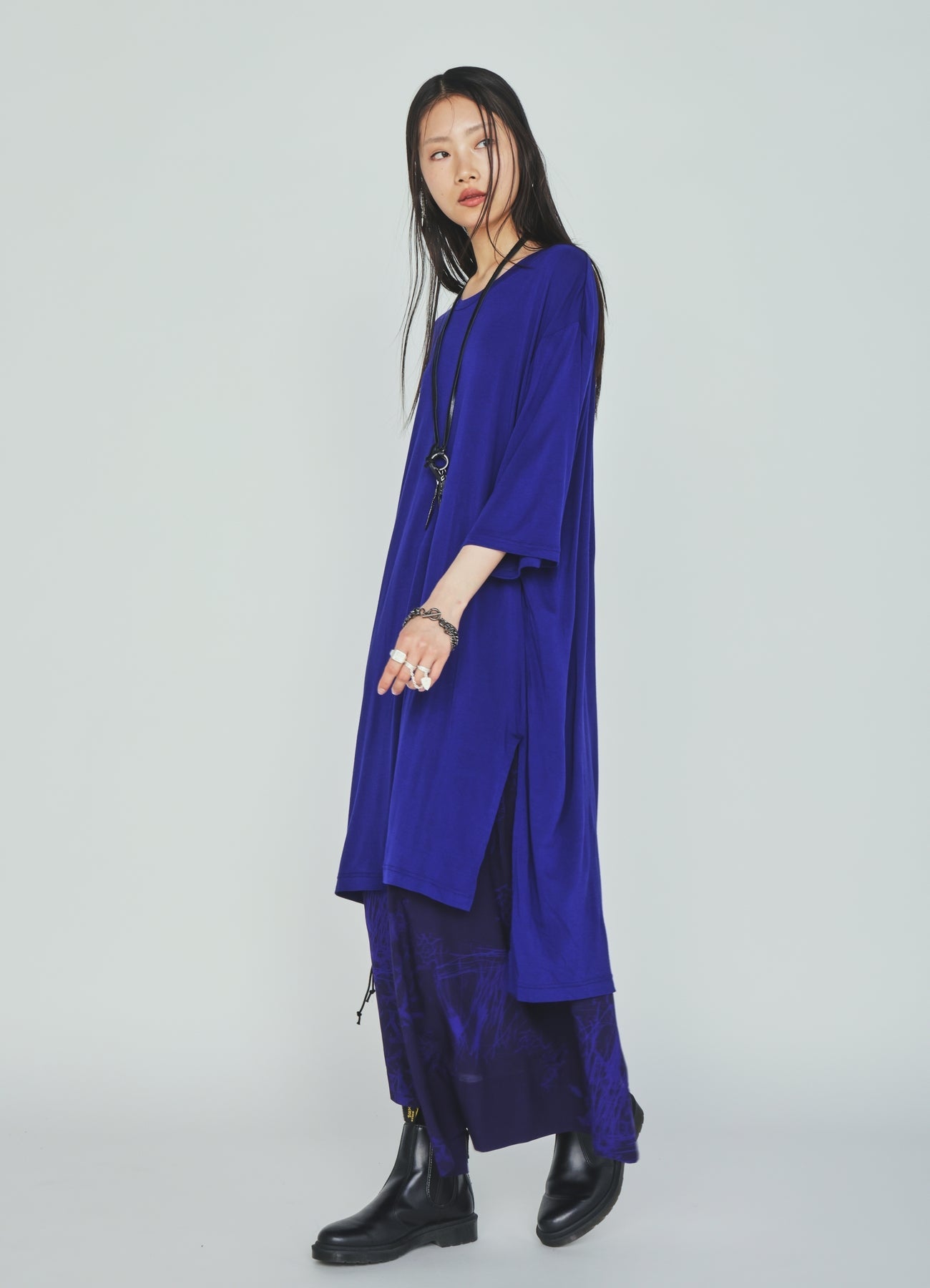 RAYON “Y” LETTER AND INDIAN MOTIF PRINT WRAP SKIRT