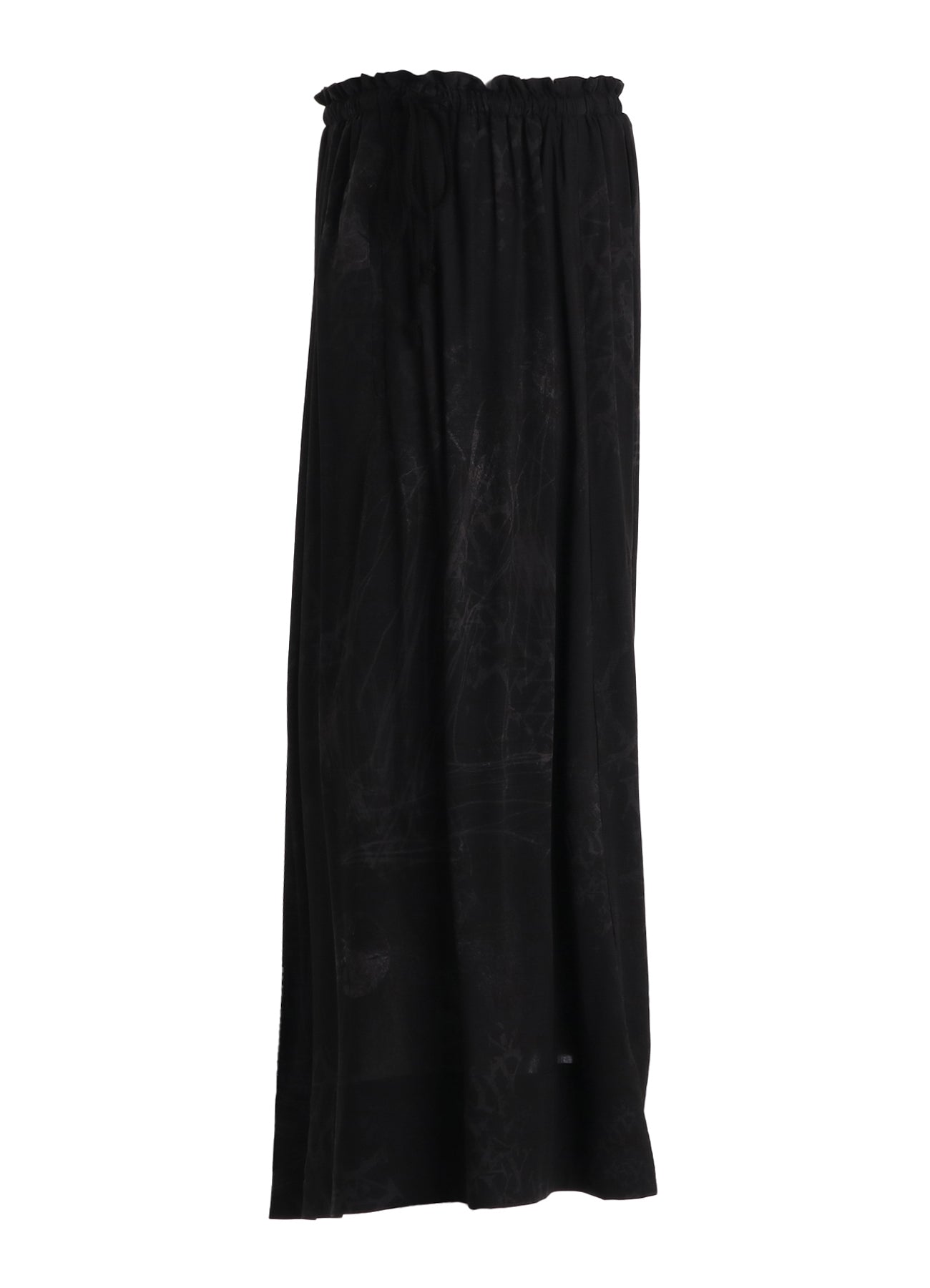 RAYON “Y” LETTER AND SUN‑MOON PRINT WRAP SKIRT
