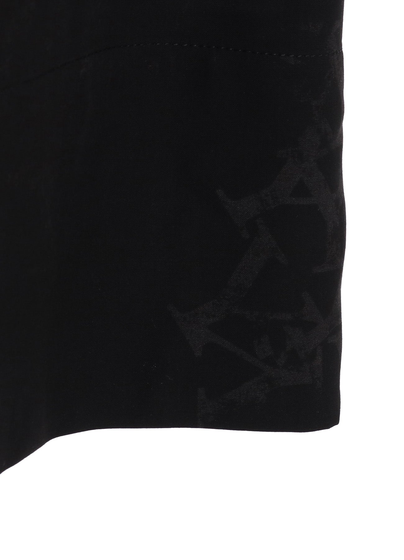 RAYON “Y” LETTER AND SUN‑MOON PRINT WRAP SKIRT