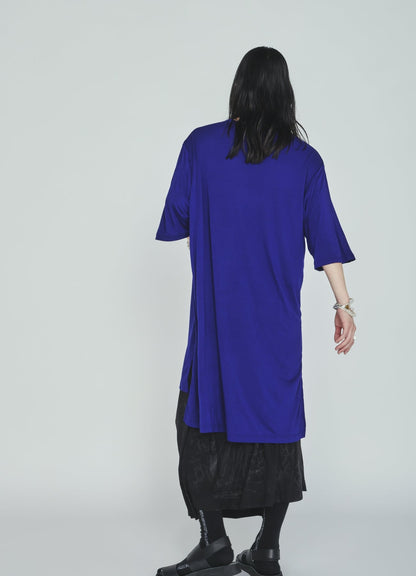 RAYON “Y” LETTER AND SUN‑MOON PRINT WRAP SKIRT