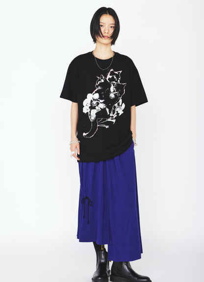 RAYON JERSEY DRAWSTRING SKIRT