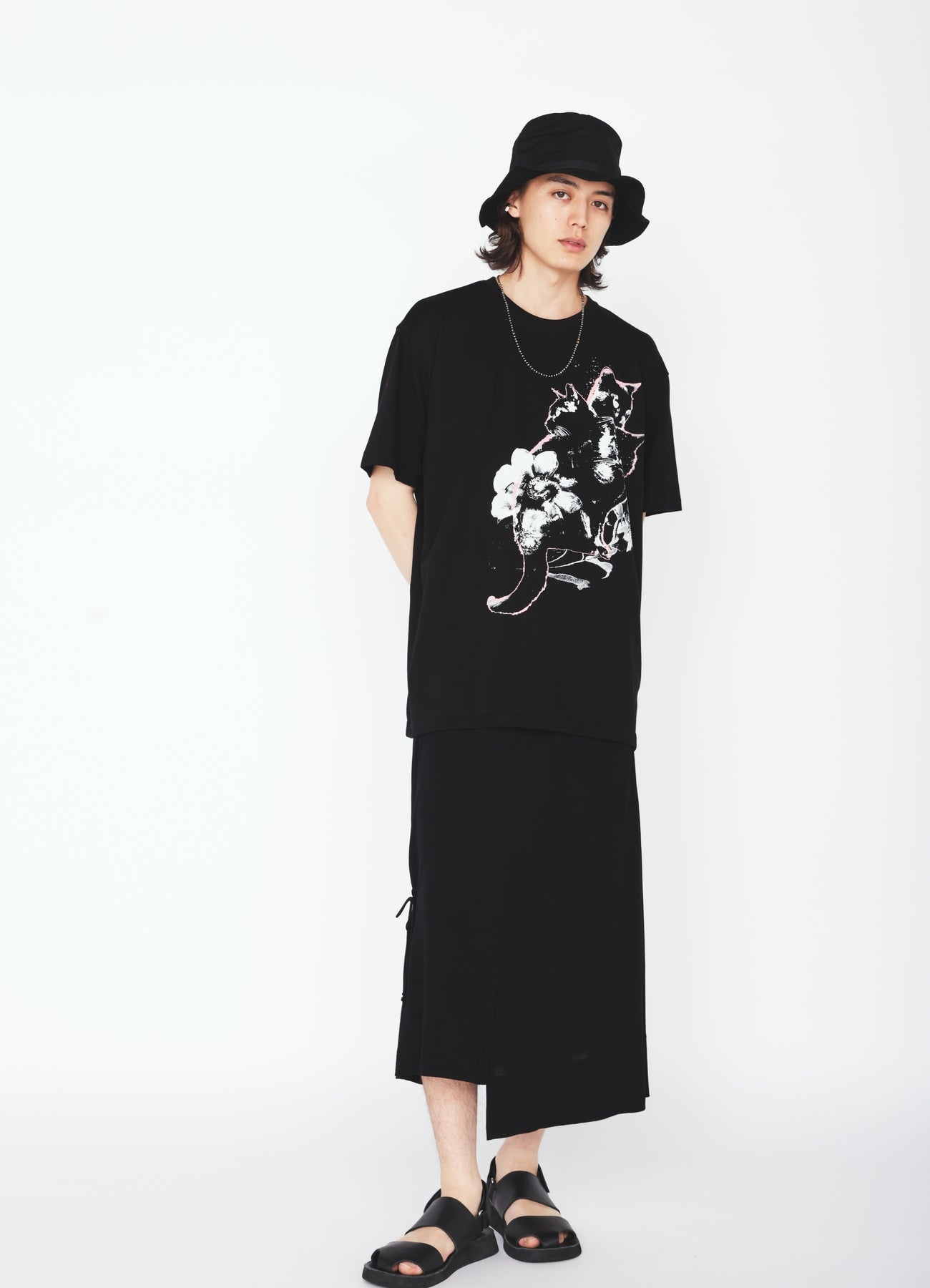 RAYON JERSEY DRAWSTRING SKIRT