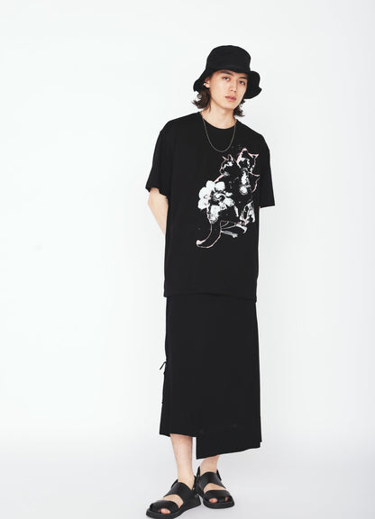 RAYON JERSEY DRAWSTRING SKIRT
