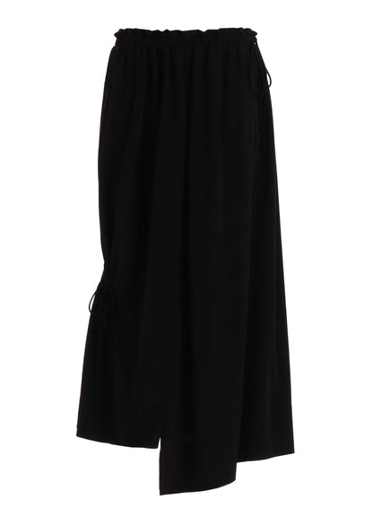 CREPE de CHINE DRAWSTRING SKIRT