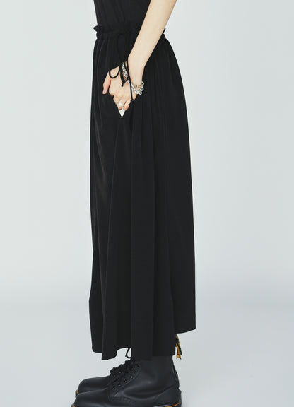 CREPE de CHINE DRAWSTRING SKIRT