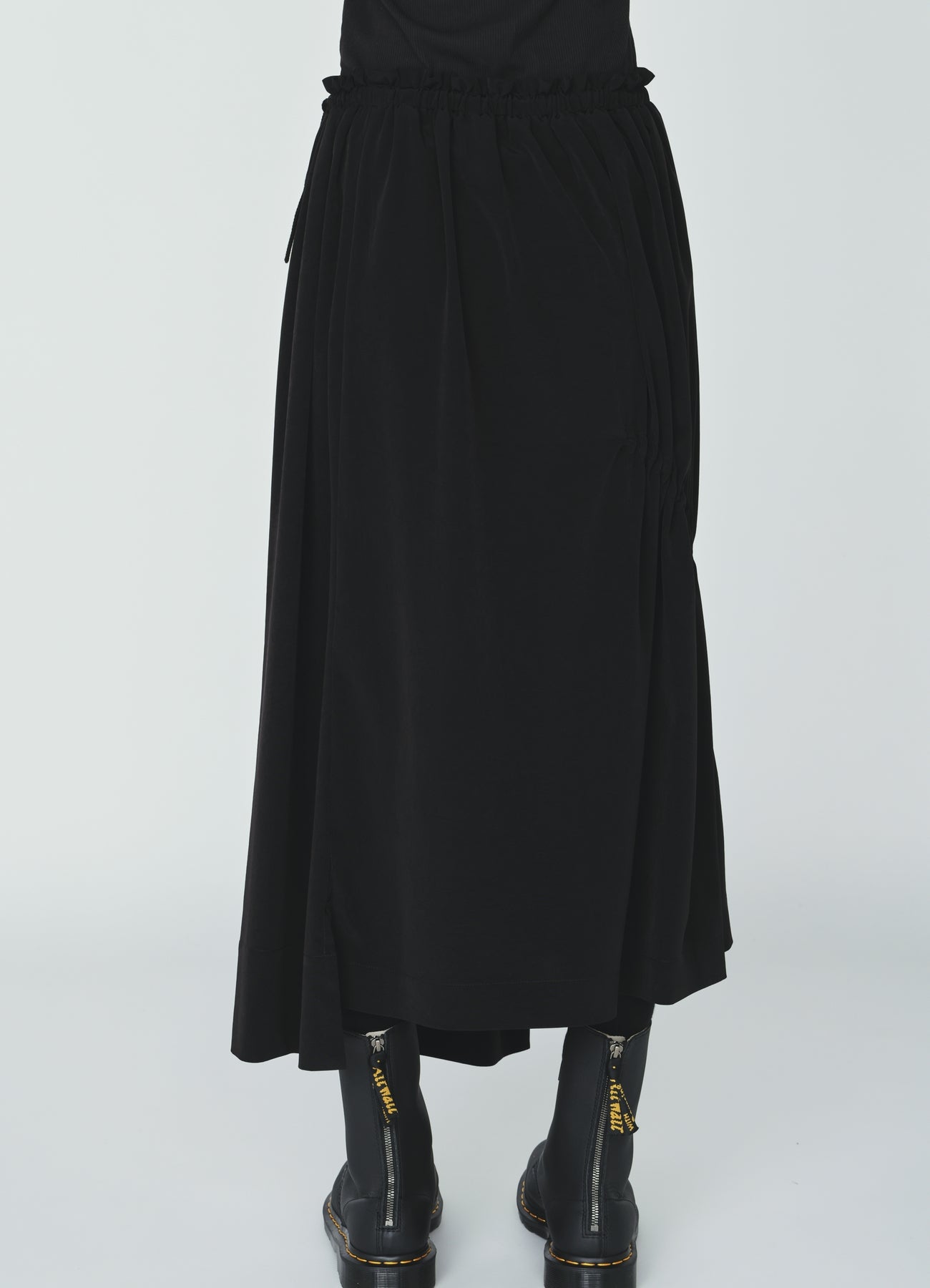 CREPE de CHINE DRAWSTRING SKIRT – THE SHOP YOHJI YAMAMOTO