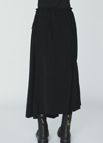 CREPE de CHINE DRAWSTRING SKIRT